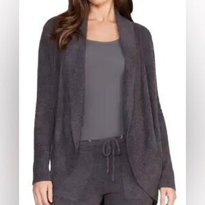 Barefoot Dreams Cardigan Gray Cozy Chic Style 452 Size L/XL